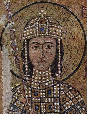 Alexius II  Byzantine co-Emperor with his father John II   ca. 1122-1142  detail  Hagia Sophia  Istanbul